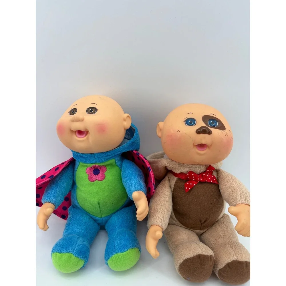 Cabbage Patch Kids Cuties Plush Dolls Kids Blue Butterfly Tan Puppy Set